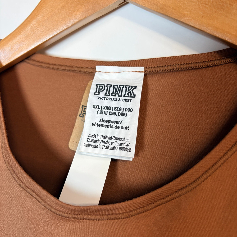Victoria's Secret PINK Victoria's Secret Bodysuit XXL Brown NEW WITH TAGS - Picture 6 of 6
